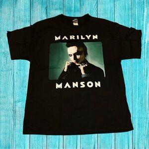 Marilyn Manson Rare Against All Gods Shirt 2004 Rings Giant Genitorturers Metal